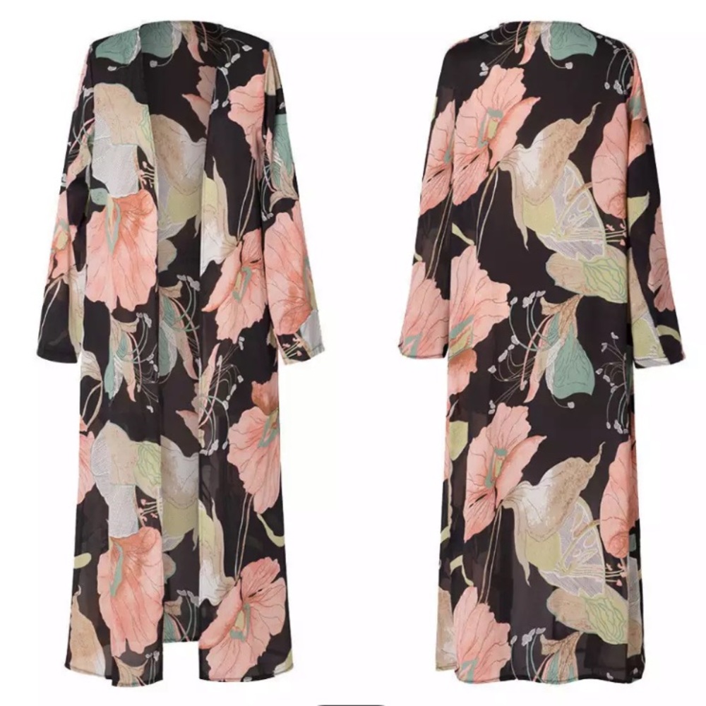 New! Floral K I M O N O - Picture 2 of 8